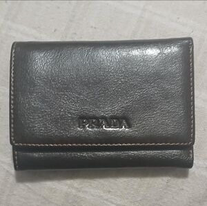 Prada Dark Leather Card Holder
